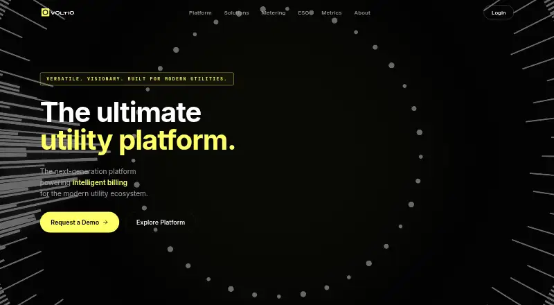 The Voltio homepage