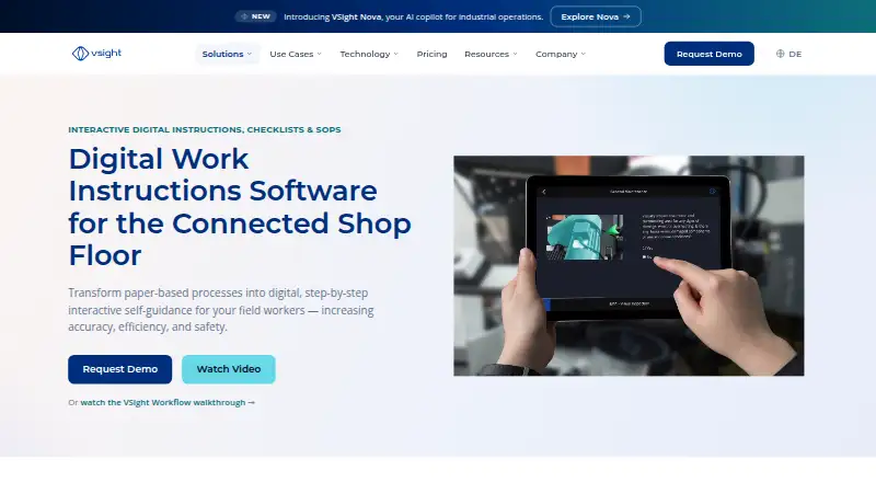 The VSight Workflow homepage