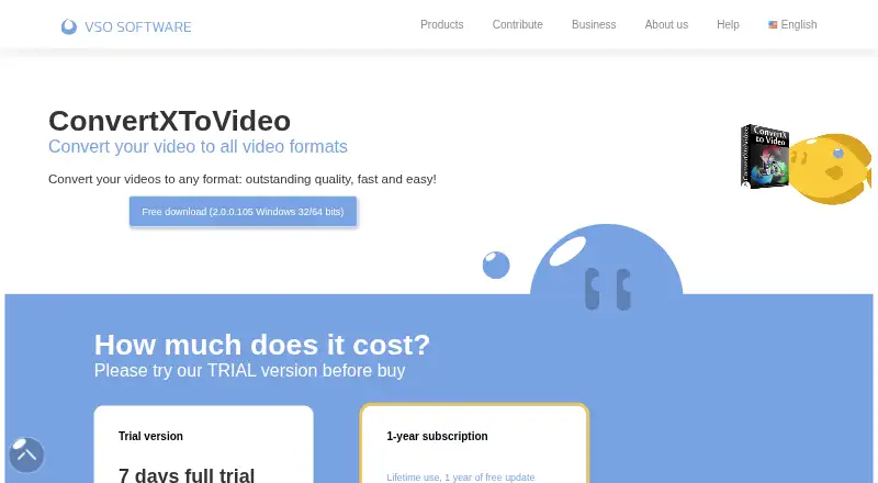 The ConvertXtoVideo homepage