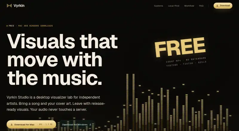 The Vyrkin Studio homepage