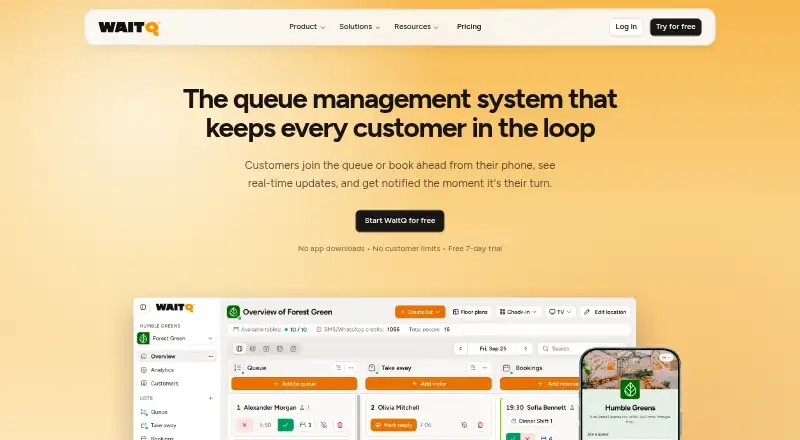 The WaitQ homepage