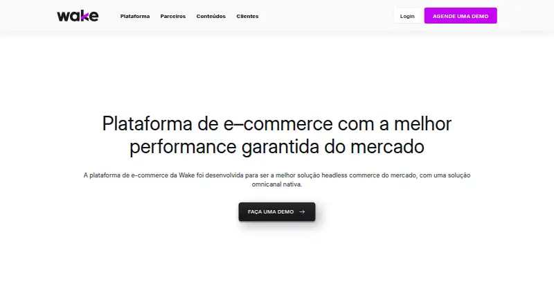 The Wake Commerce homepage
