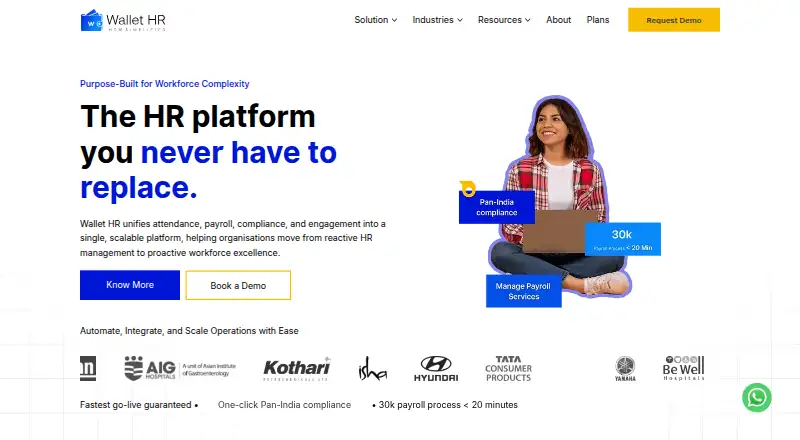The Wallet HR homepage