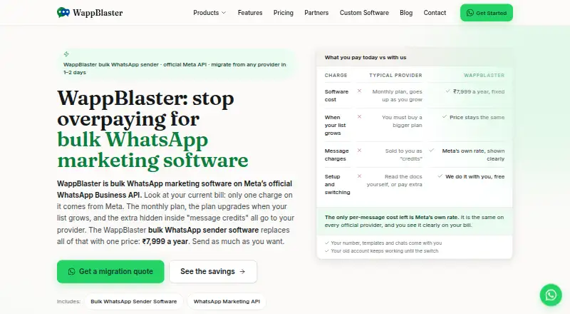 The WappBlaster homepage