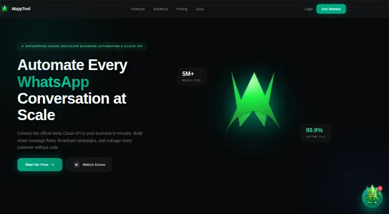 The WappTool homepage