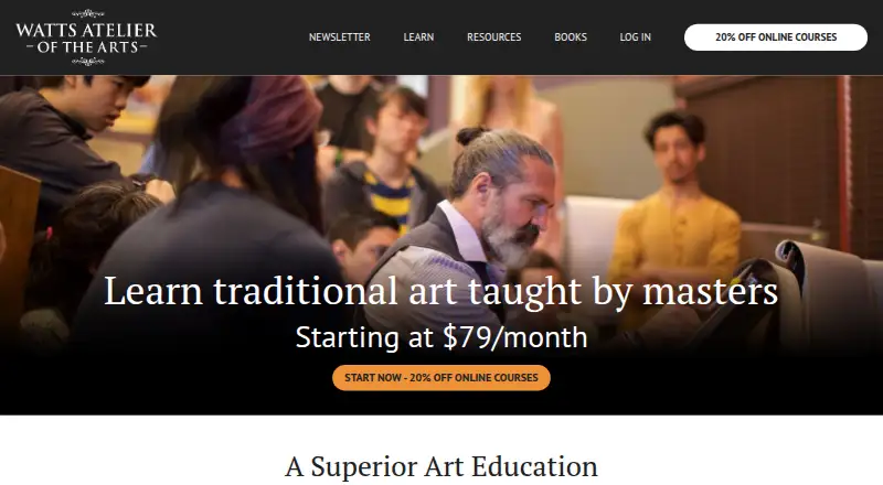 The Watts Atelier homepage