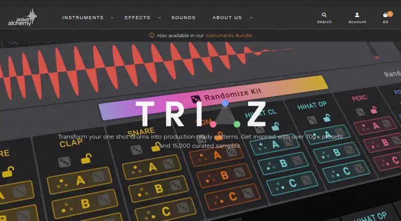 The TRIAZ homepage