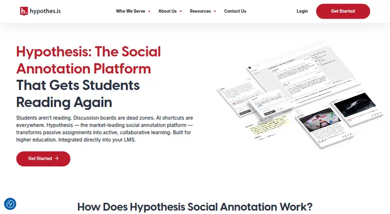 The Hypothesis homepage
