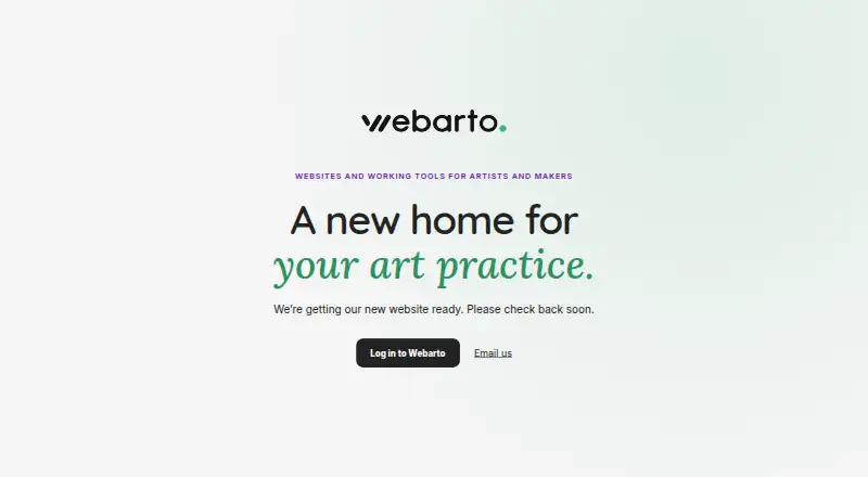 The Webarto homepage
