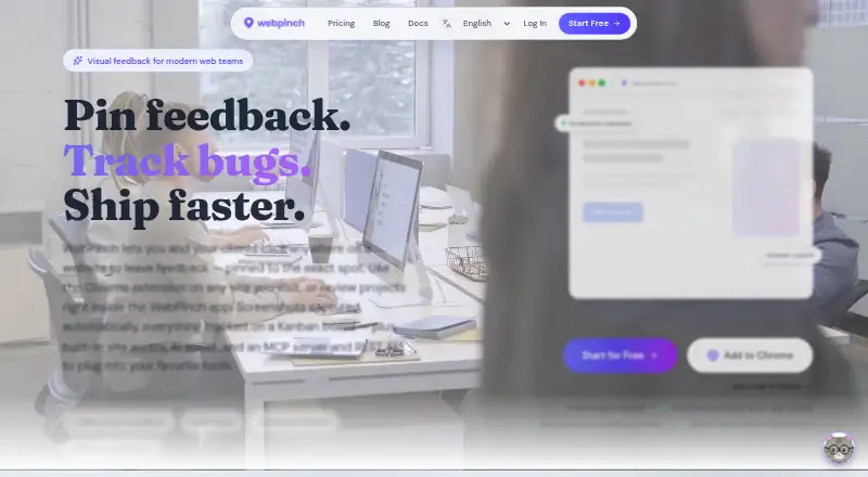 The WebPinch homepage