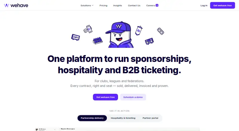 The wehave homepage