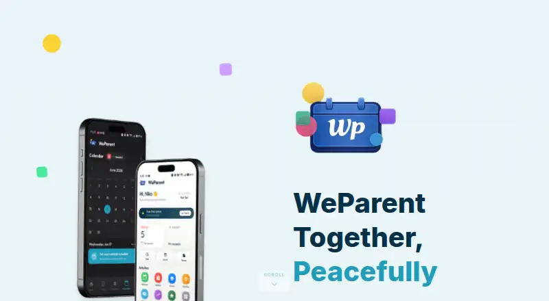 The WeParent homepage
