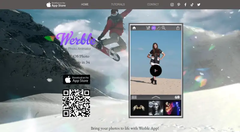 The Werble homepage