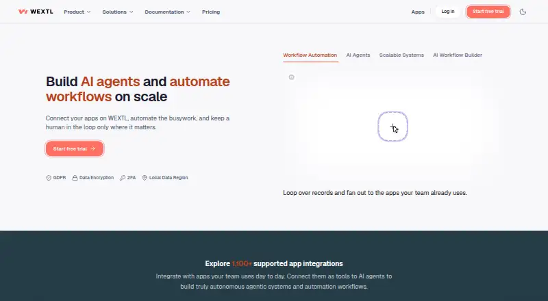 The WEXTL homepage