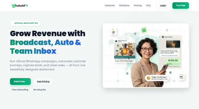 The WhatsAFO homepage