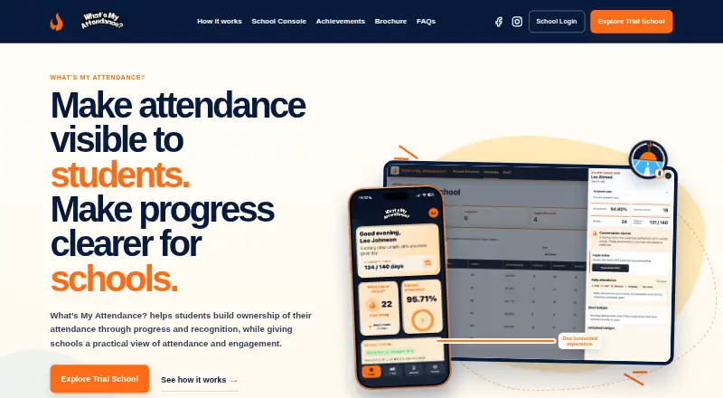 The What’s My Attendance? homepage