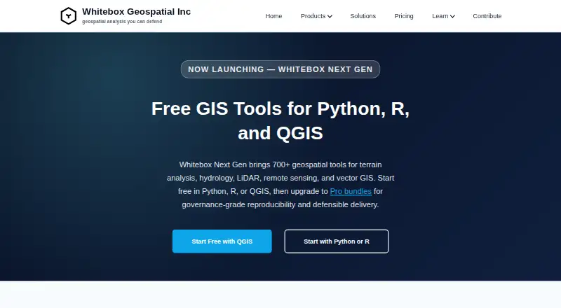 The WhiteboxTools homepage