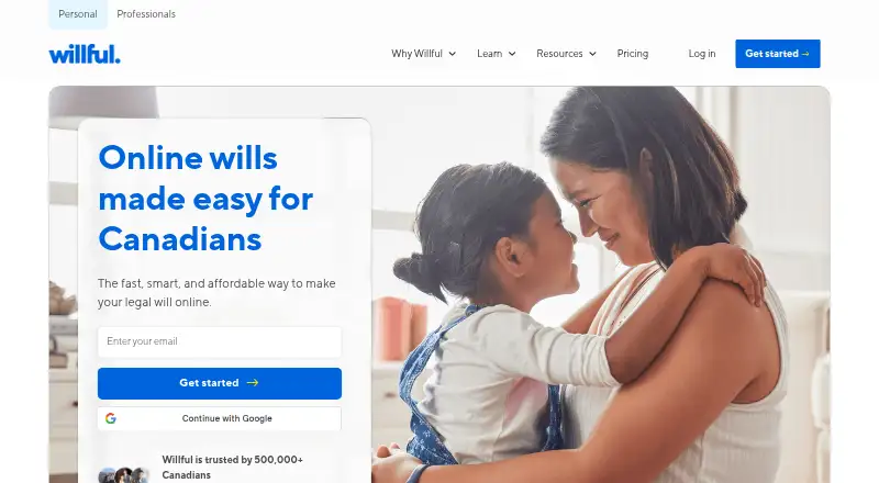 The Willful homepage