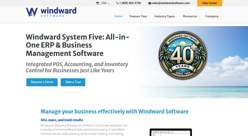 The Windward System Five homepage