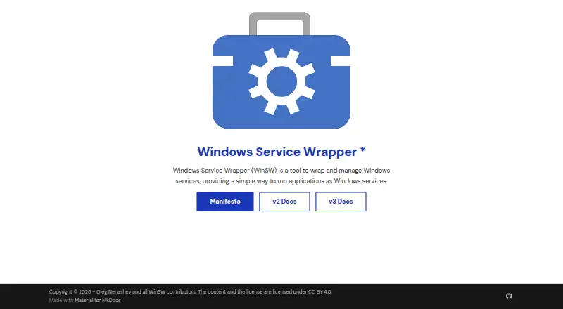 The WinSW homepage