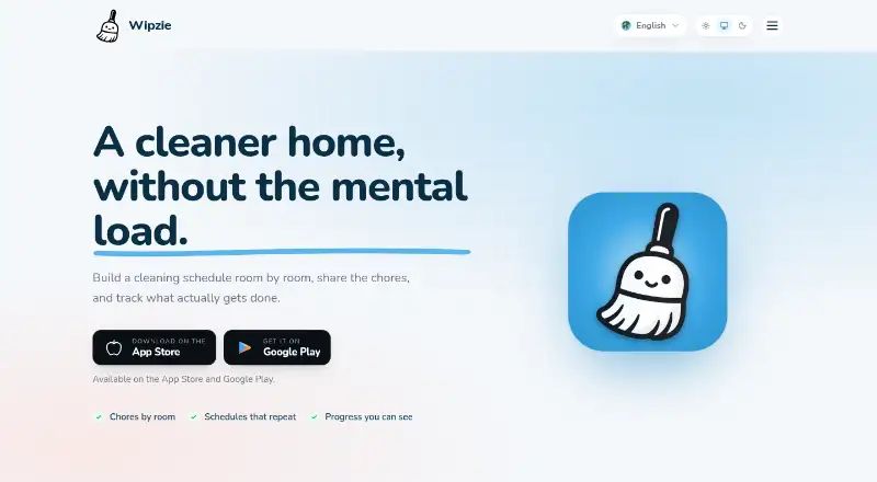 The Wipzie homepage