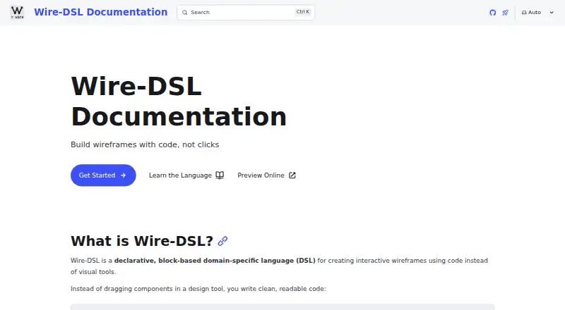 The WireDSL homepage