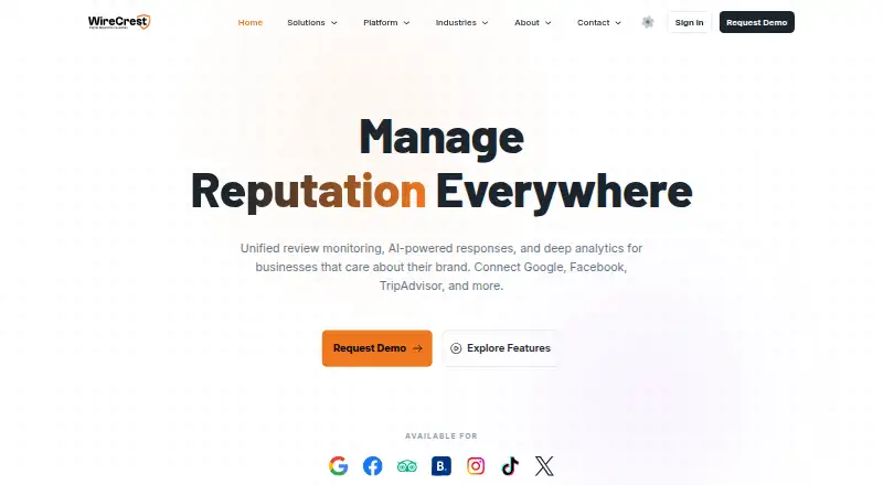 The Wirecrest homepage