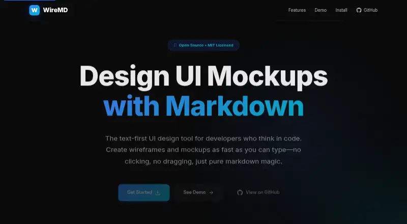 The WireMD homepage