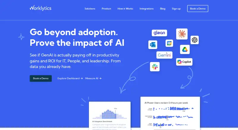 The Worklytics homepage