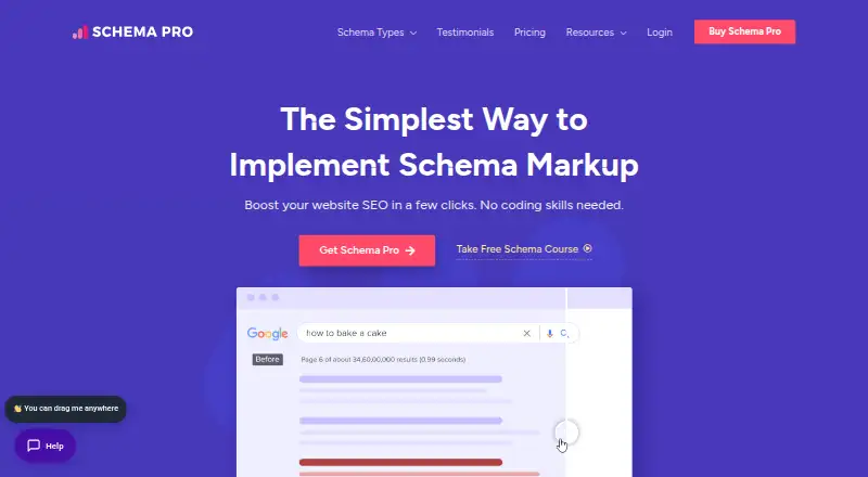 The Schema Pro homepage