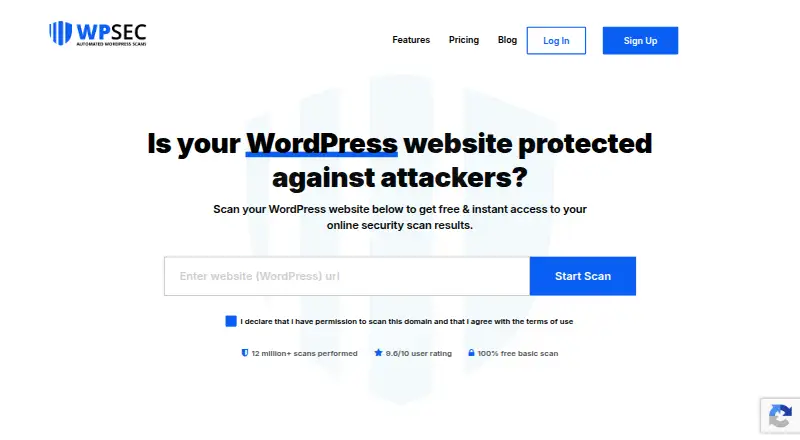 The WPSec homepage