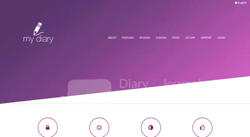 The WriteDiary homepage