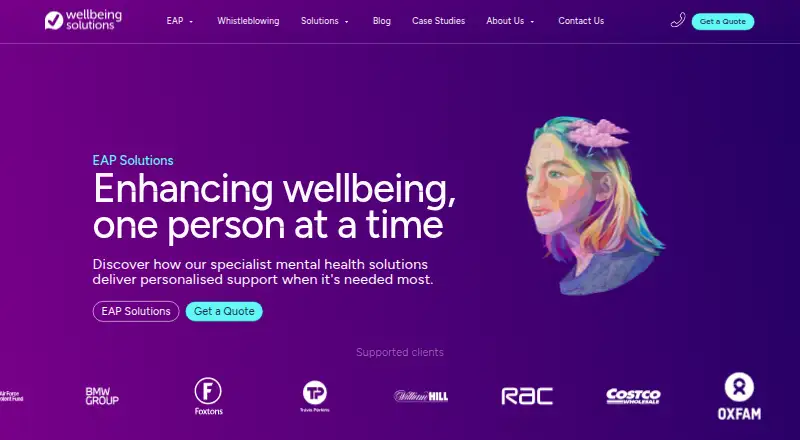 The Wellbeing Solutions EAP homepage