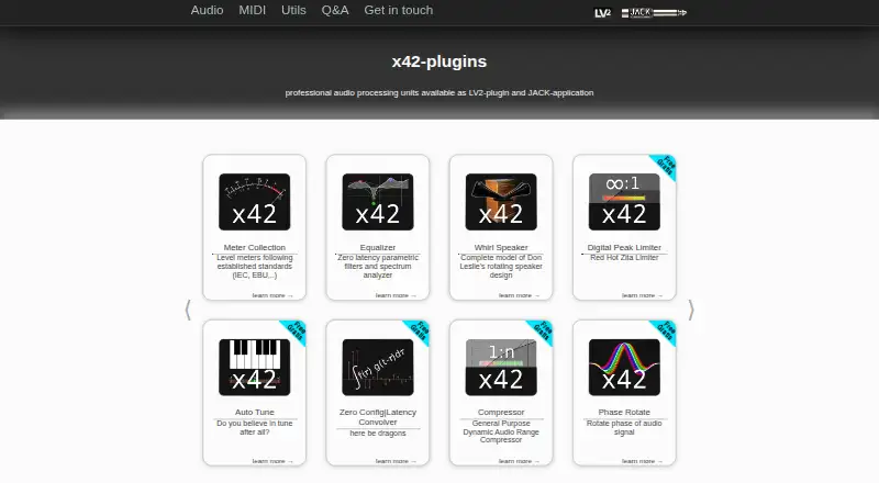 The x42-plugins homepage
