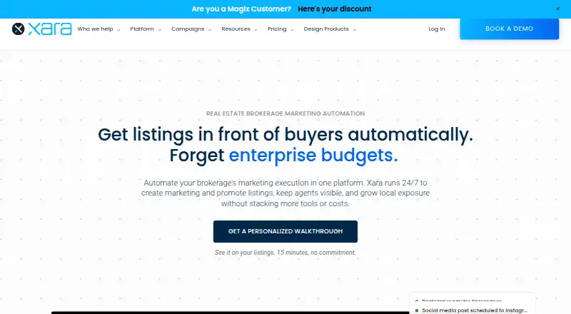 The Xara 3D Maker 7 homepage