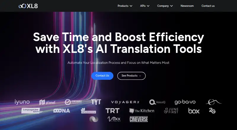 The XL8 Machine Translation homepage
