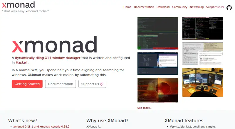The XMonad homepage