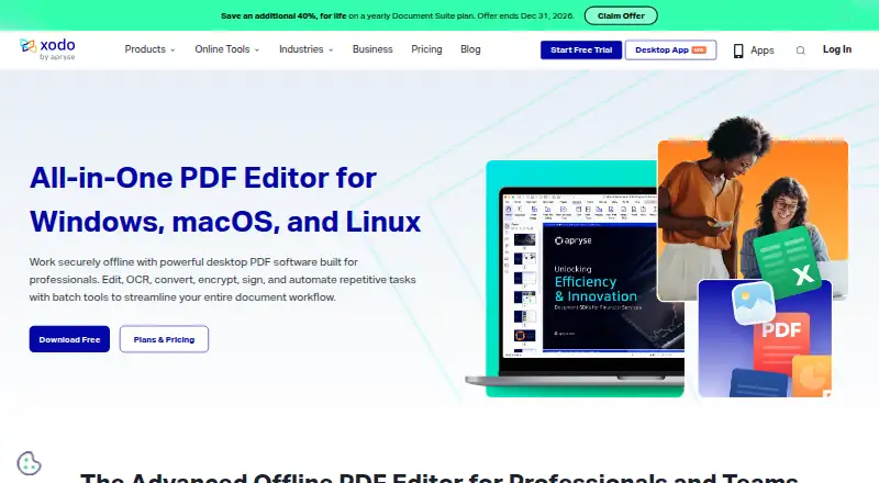 The Xodo PDF Studio homepage