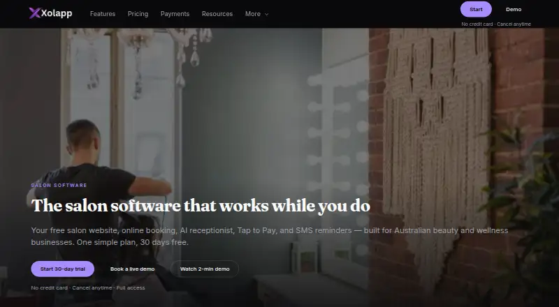 The Xolapp homepage
