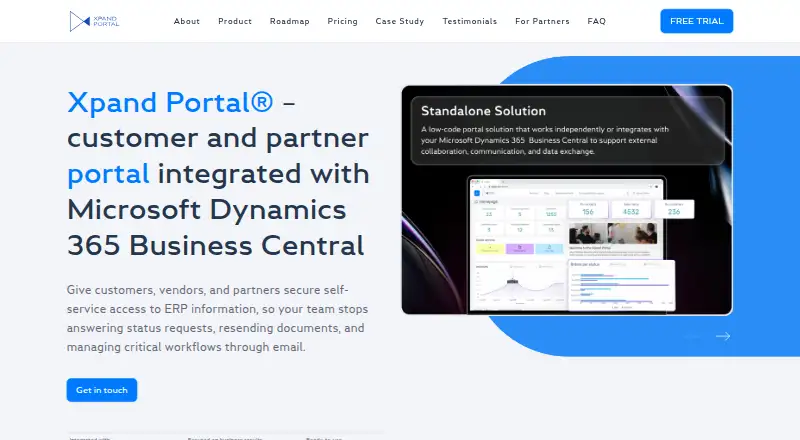 The Xpand Portal homepage