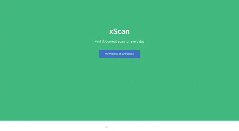 The xScan homepage