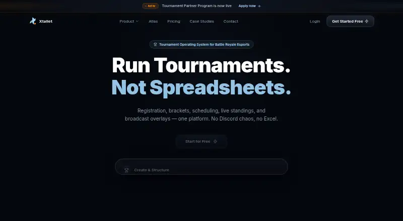 The Xtallet homepage