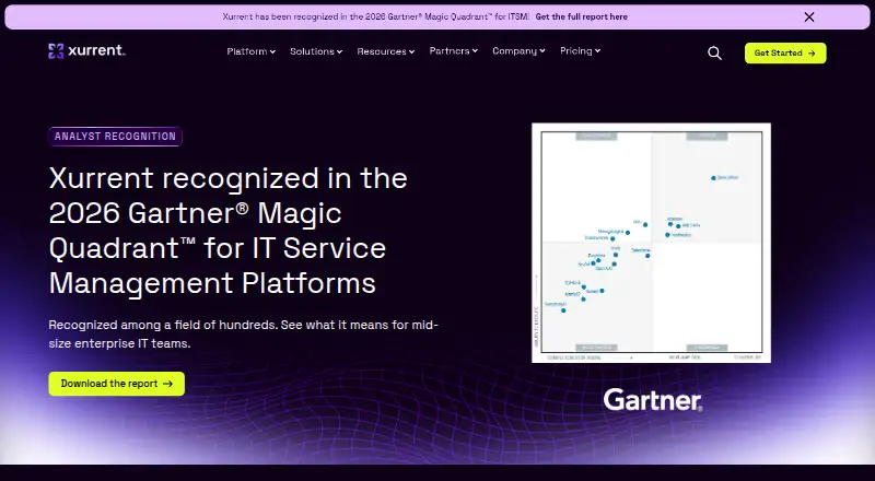 The Xurrent IMR homepage