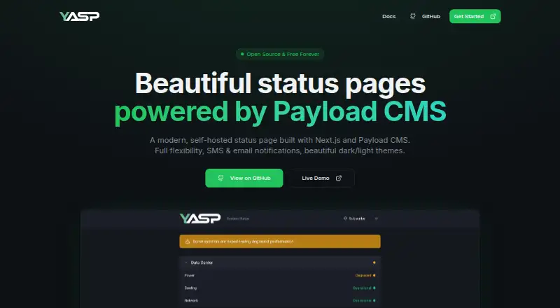 The YASP homepage