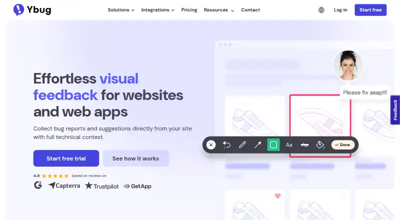 The Ybug homepage