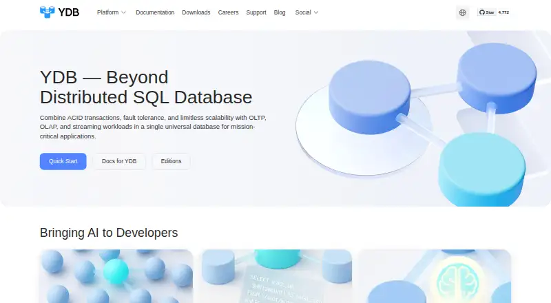 The YDB homepage