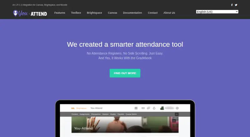 The You-Attend homepage