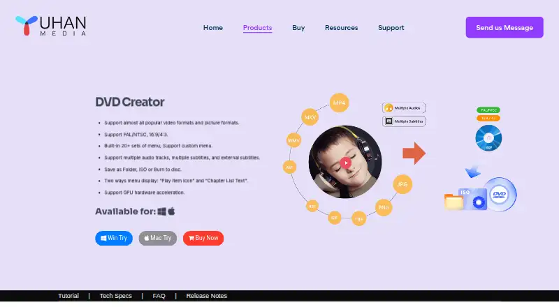 The Yuhan DVD Creator homepage