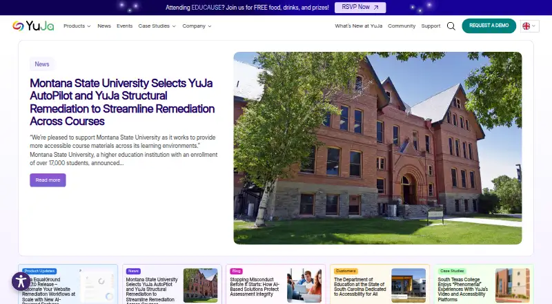 The YuJa Software Capture homepage