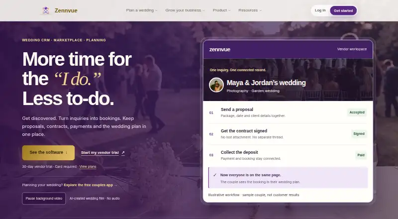 The Zennvue homepage